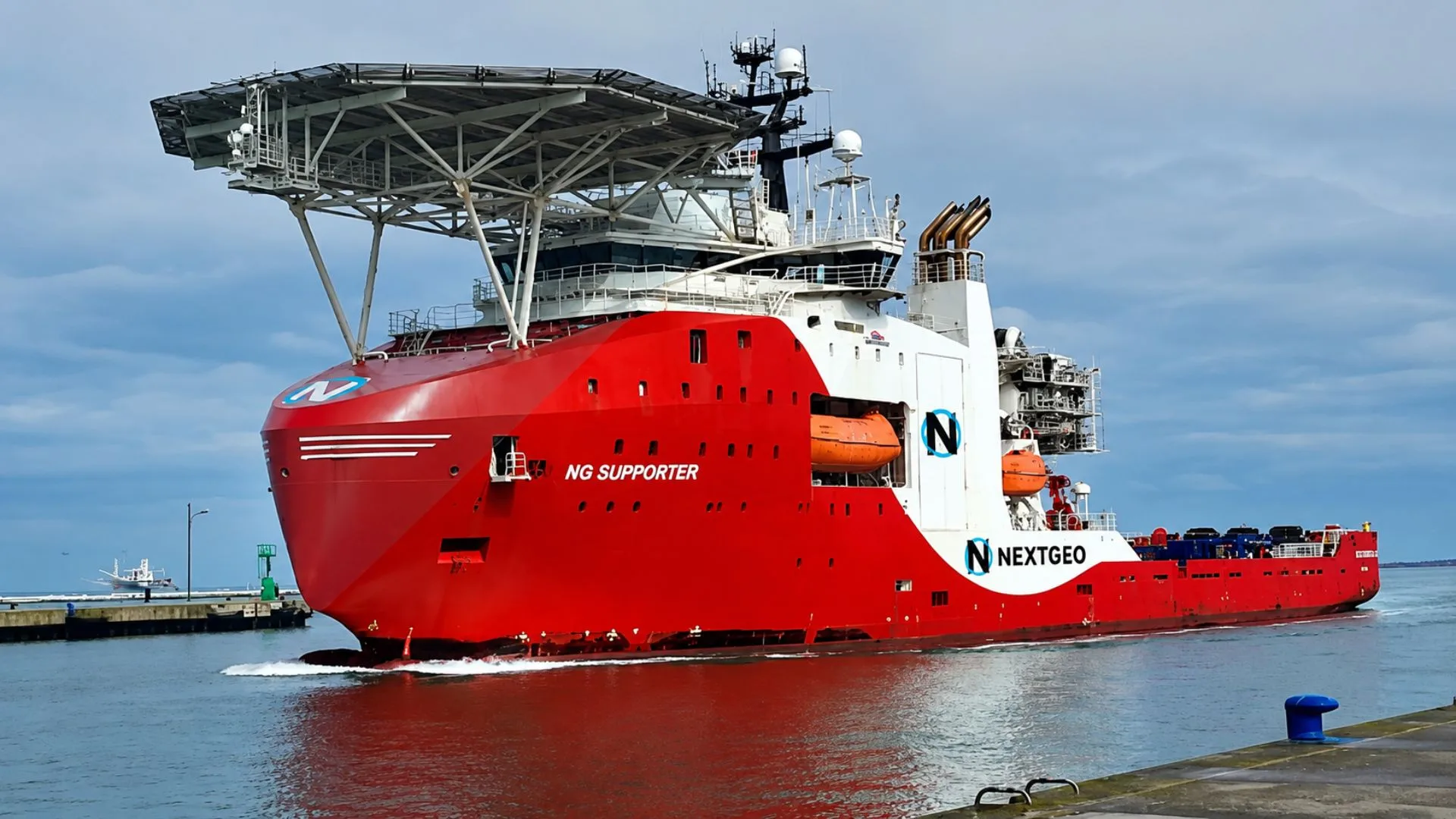 Buque offshore de NextGeo que será utilizado en campañas geofísicas y operaciones UXO en el Mediterráneo Central.