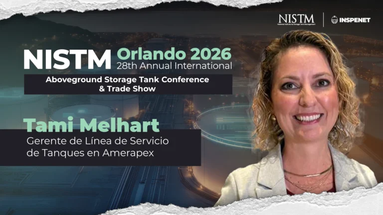 Tami Melhart de Amerapex en NISTM 2026 sobre servicios de tanques.