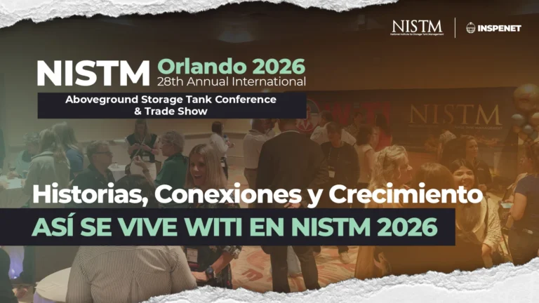 Evento NISTM 2026 con networking y actividades del sector de tanques industriales.