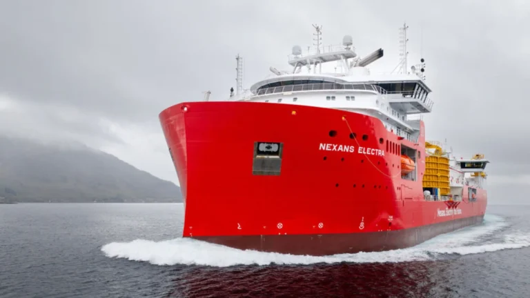 The Nexans Electra cable-laying vessel was delivered