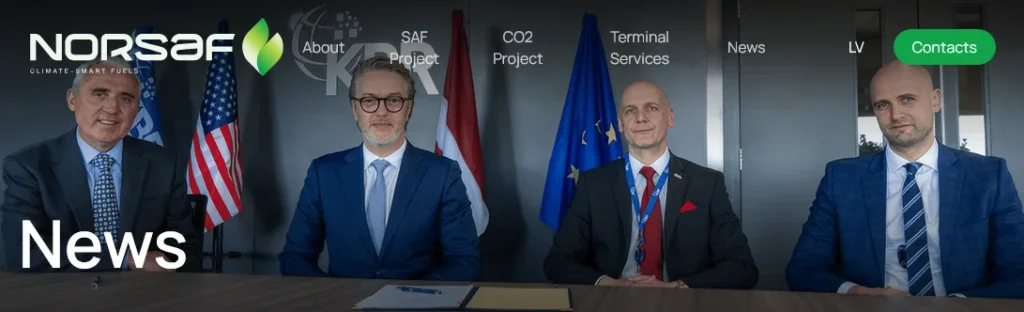 NorSAF and KBR drive SAF plant in Latvia