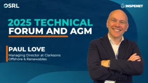 Paul Love, Managing Director at Clarksons Offshore & Renewables, at OSRL's 2025 Technical Forum and AGM.