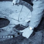 Inspección técnica mediante evaluación no destructiva (END) en componente industrial metálico