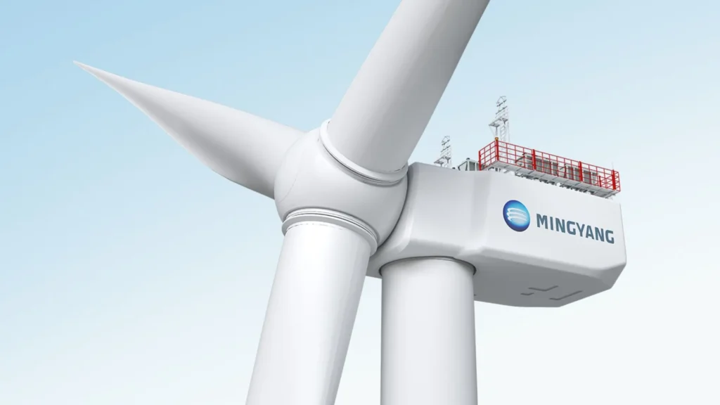 Palas de turbina eólica Mingyang.