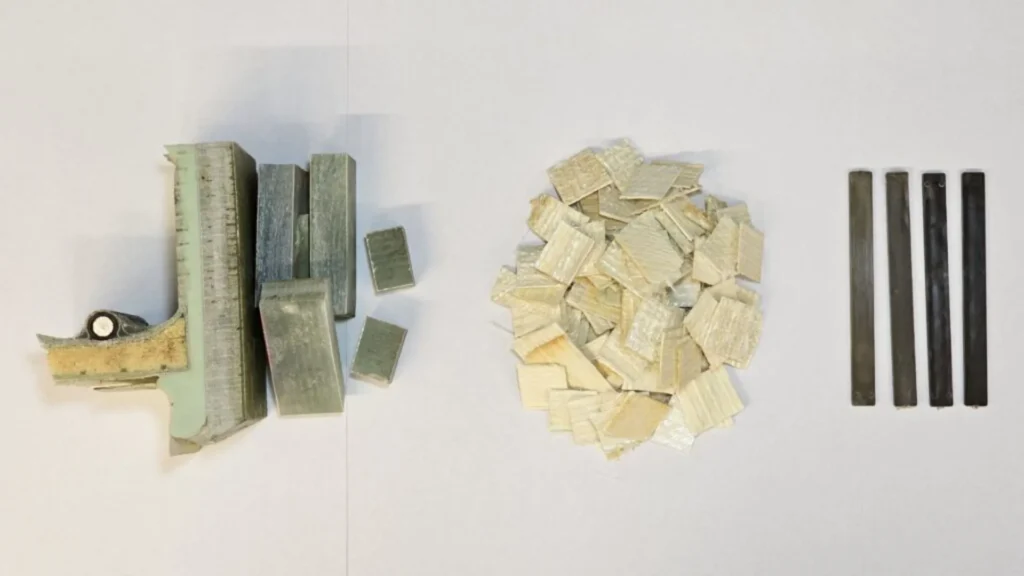 Palas eólicas recicladas dan origen a plásticos reforzados