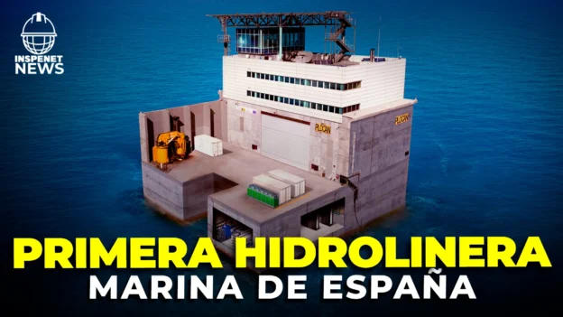 Instalación flotante de PLOCAN en el océano Atlántico, identificada como la primera hidrolinera marina de España.
