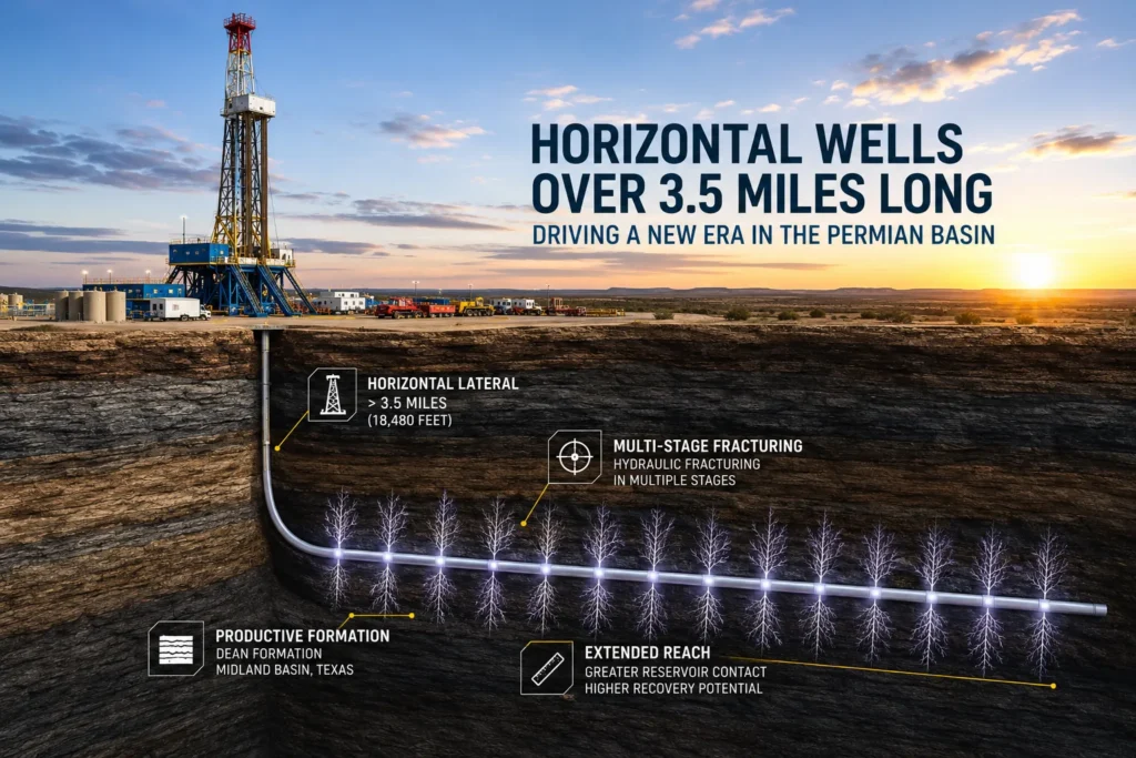 Horizontal wells over 3.5 miles long drive a new stage in the Permian