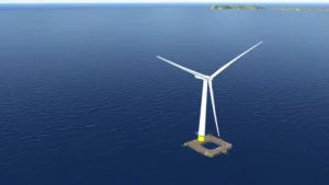 Presentan base para turbinas de energía eólica marina flotante