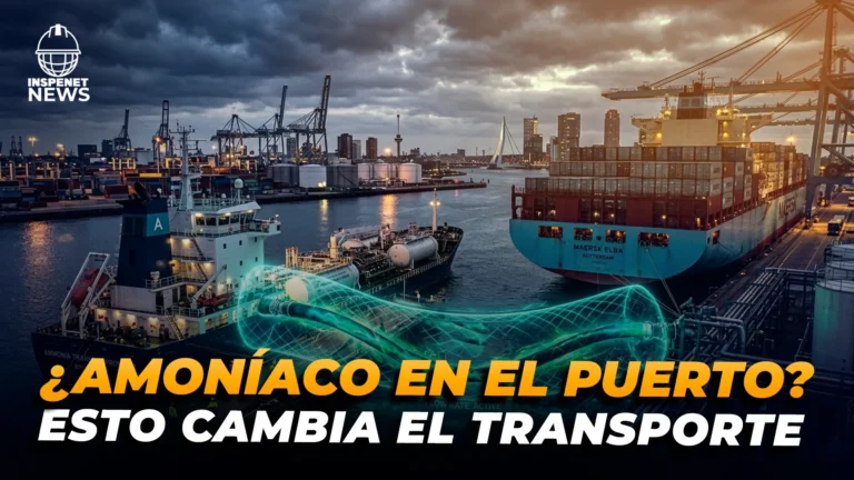 Abastecimiento de amoníaco en puertos mediante infraestructura marítima para el suministro de combustibles alternativos a buques de carga.