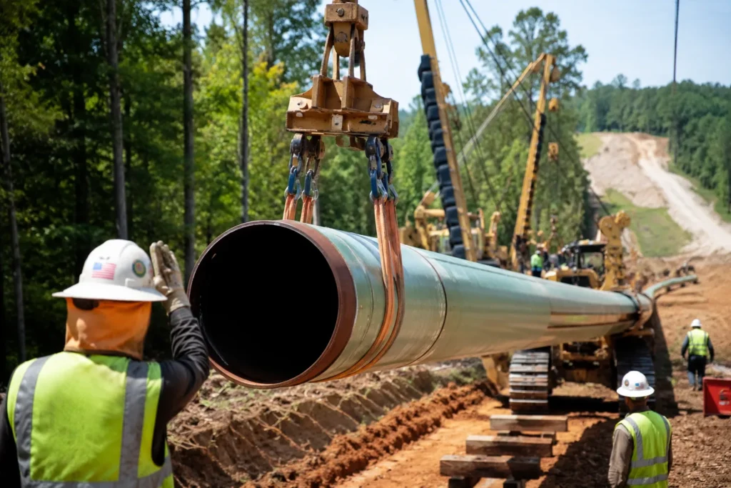 Proyecto de gas natural en Texas con gasoducto de 20 pulgadas