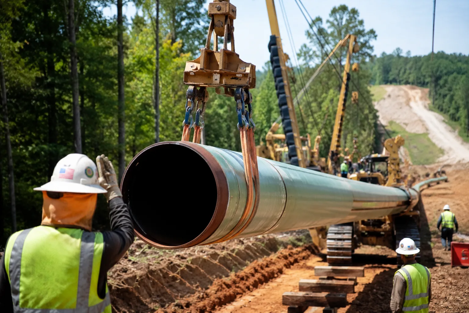 Proyecto de gas natural en Texas con gasoducto de 20 pulgadas