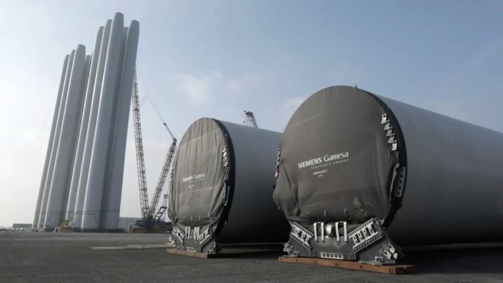 RWE installs its first turbine at the Sofia wind farm