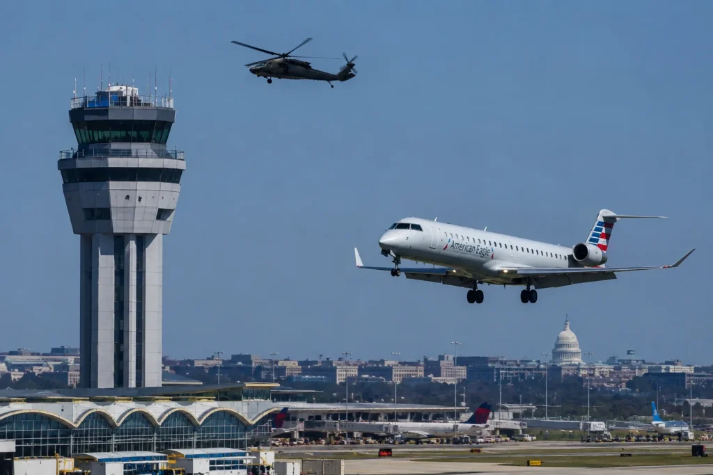 Reforma de seguridad aérea en Estados Unidos con tecnología ADS-B para prevenir colisiones entre aeronaves.