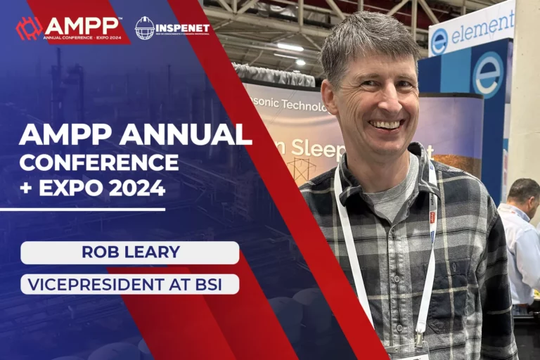 Rob Leary from BSI at AMPP 2024.