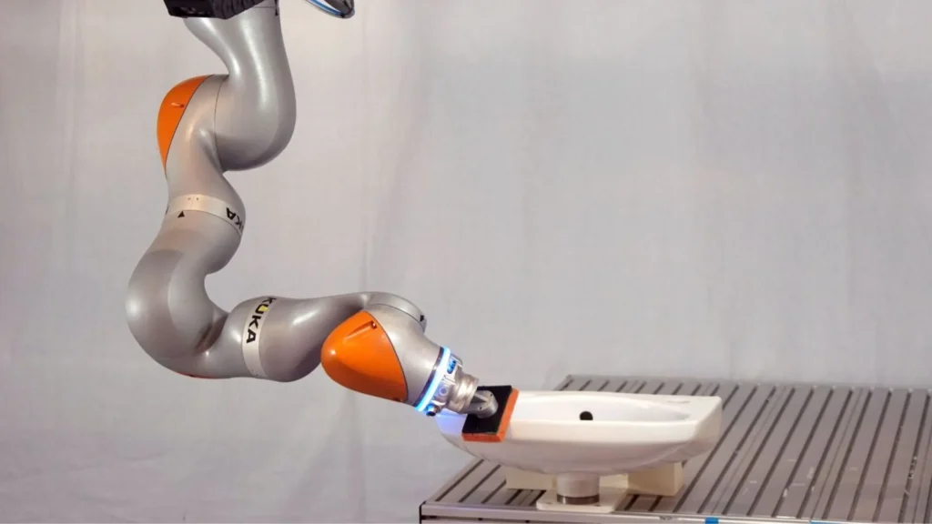 Robot limpiador de lavabos
