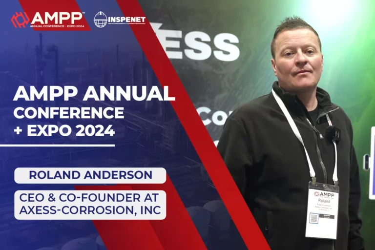 Roland Anderson from Axess Corrosion at AMPP 2024