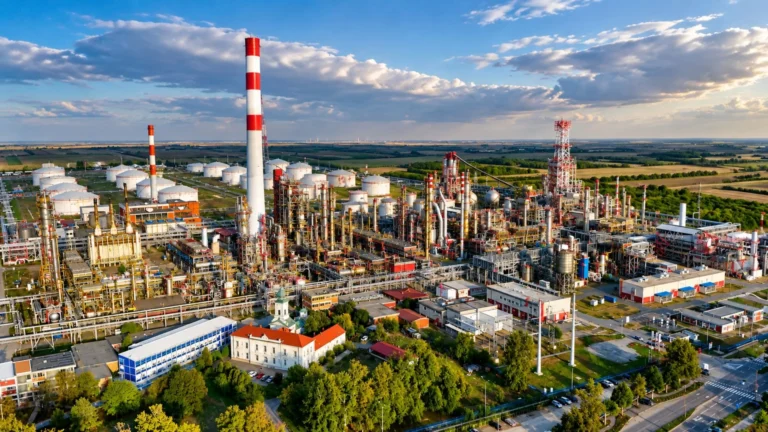 Refinería de petróleo ante la prohibición de exportar diésel de Russia