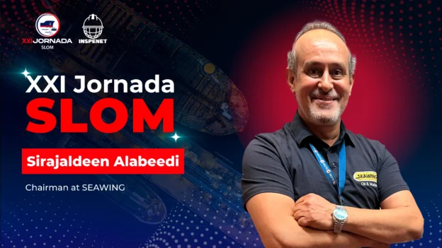 Sirajaldeen Alabeedi, president of SeaWing Company, participates in the 21st SLOM 2025 Conference in Panama, where he presented innovations in SPM mooring systems.