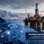 Seguridad energética europea y plataforma de exploración petrolera offshore en el Ártico noruego.