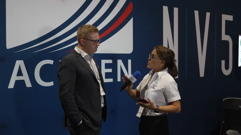 Shamus Sullivan, presidente de Inspección y Mitigación en Acuren, durante una entrevista en la conferencia ASNT 2025.