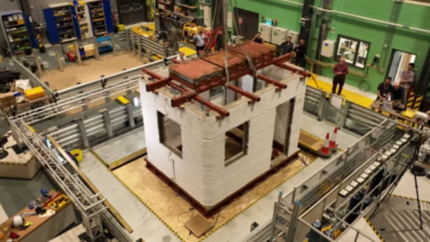 Casa de concreto impreso en 3D