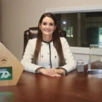 Susan "Nikki" Woods, the new president of Woods Tank, during the announcement of the new leadership phase