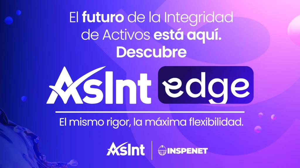 Banner de AsInt Edge sobre el futuro de la integridad de activos, en colaboración con Inspenet.