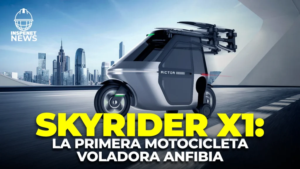 Skyrider X1: la primera motocicleta voladora anfibia que redefine la movilidad del futuro