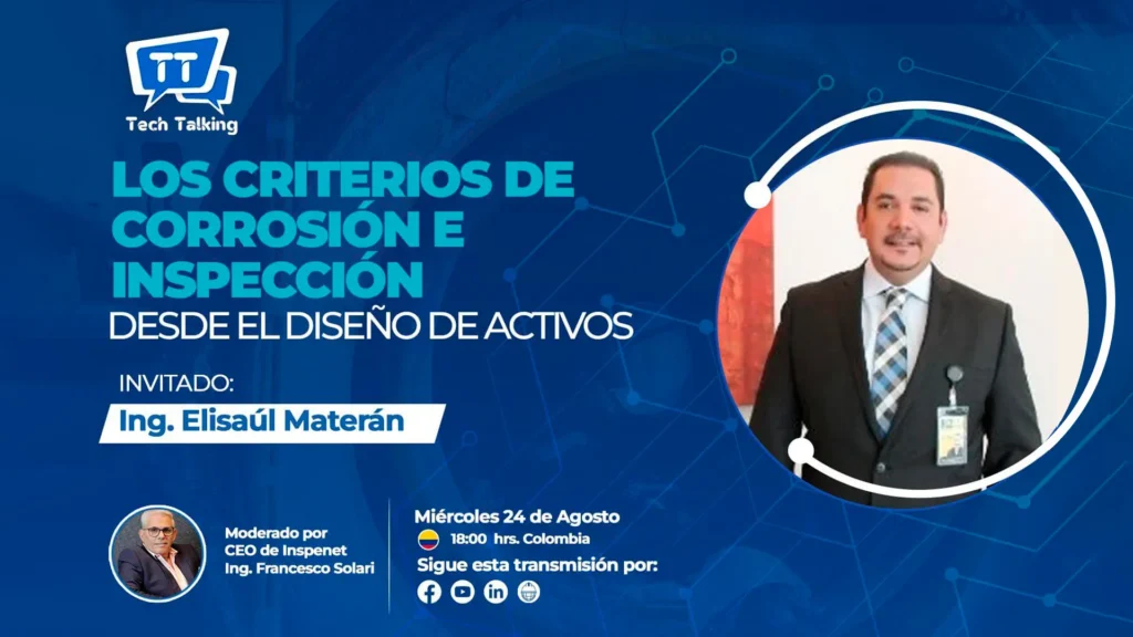 Los criterios de corrosión e inspección desde el diseño de activos