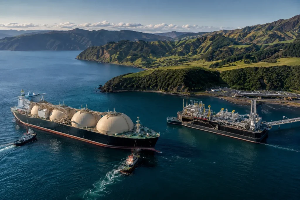 Terminal de LNG impulsa la seguridad energética en Nueva Zelanda