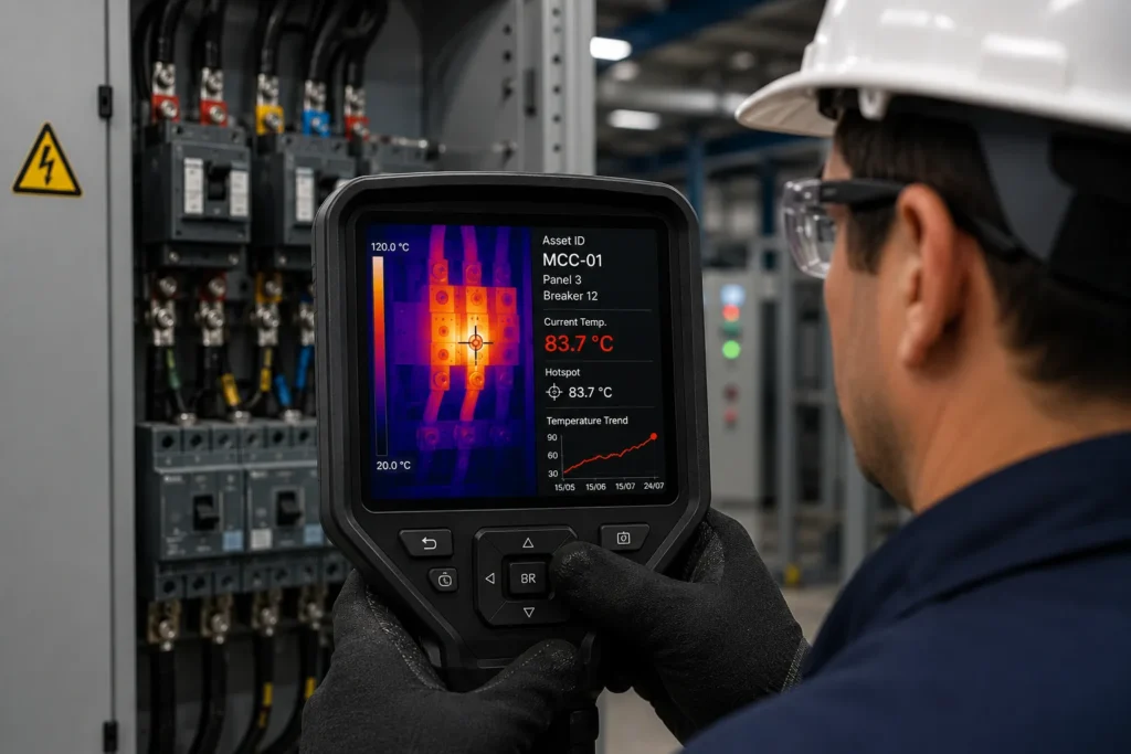 Termografía industrial para monitoreo de condición y detección de anomalías térmicas en equipos eléctricos