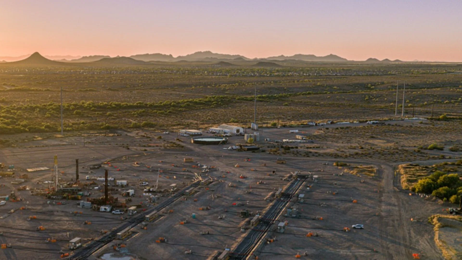 Vista aérea del Aley niobium project de Trekor Metals en Columbia Británica, Canadá.