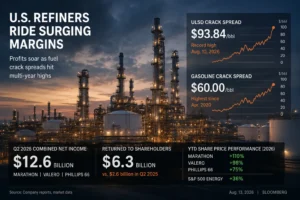 U.S. Refining Margins Send Industry Profits Soaring
