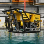 ROV de Film-Ocean durante pruebas en piscina antes de su despliegue en operaciones submarinas.