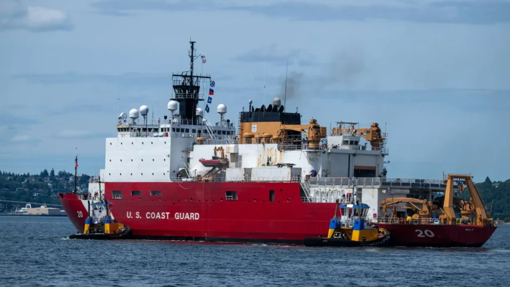 Healy departs for Arctic for strategic scientific mission