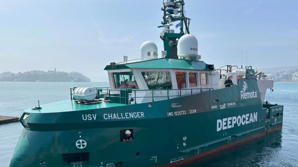 USV Challenger de 24 metros completa su primer proyecto totalmente remoto