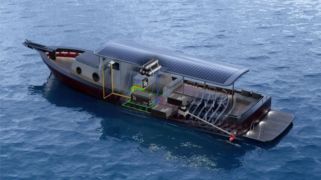 Un barco de pasajeros de hidrógeno con historia en Venecia,