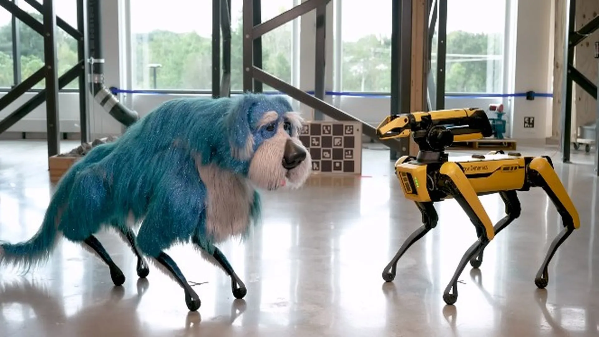 Un perro robot peludo fue presentado por Boston Dynamics