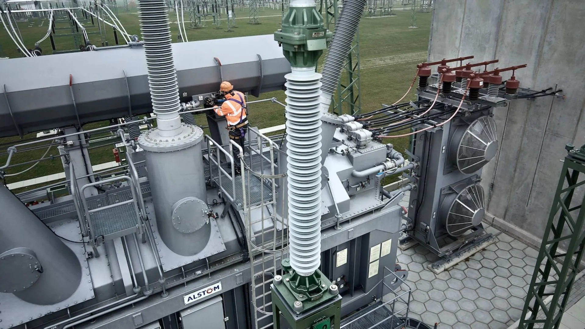 Un sistema de subestaciones eléctricas con tecnología avanzada