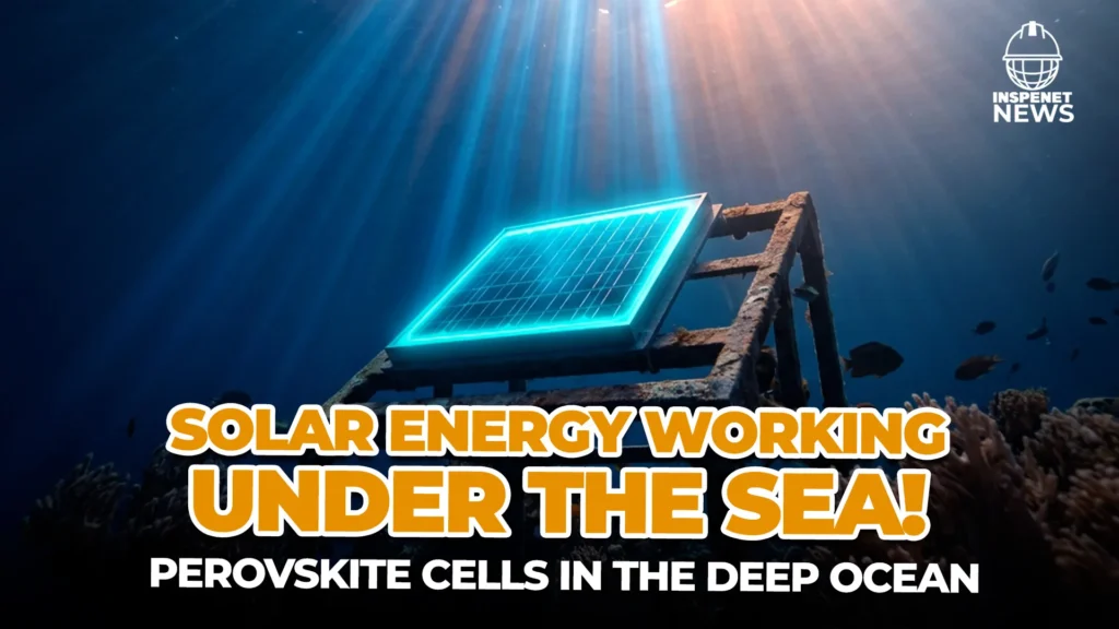 Underwater solar cells generate electricity at 10 meters