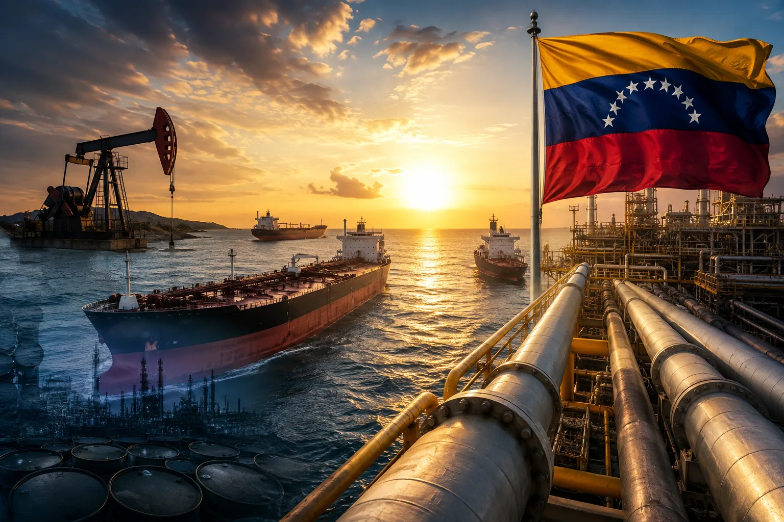 Venezuela oil production across 17 strategic oil fields