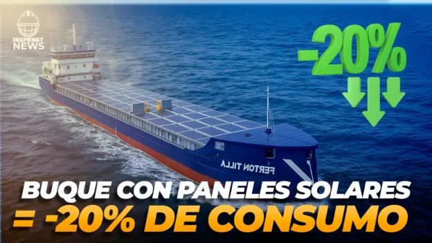 Carguero Vertom Tula con sistema solar marítimo que reduce un 20% el consumo energético.