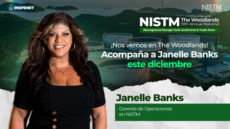 Janelle Banks de NISTM invita a la conferencia de tanques AST.