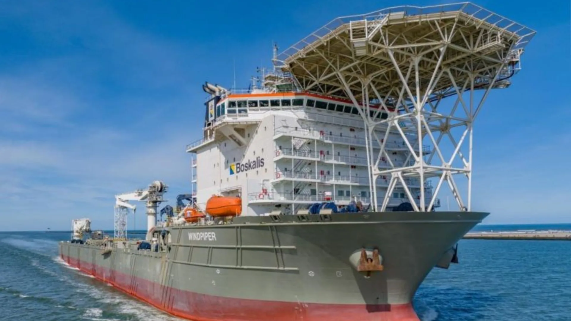 Windpiper de Boskalis llega a Róterdam