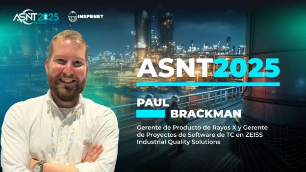 Paul Brackman, participa en el evento ASNT 2025, presentando innovaciones en inspección industrial con inteligencia artificial.