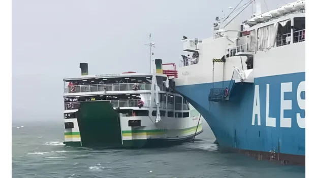 Accidente portuario en filipinas por el tifon Tino