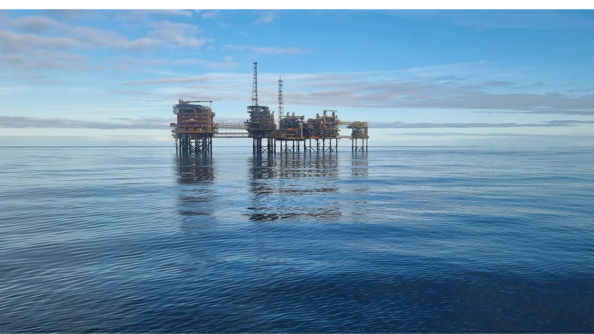 Plataforma en el Mar del Norte destinada