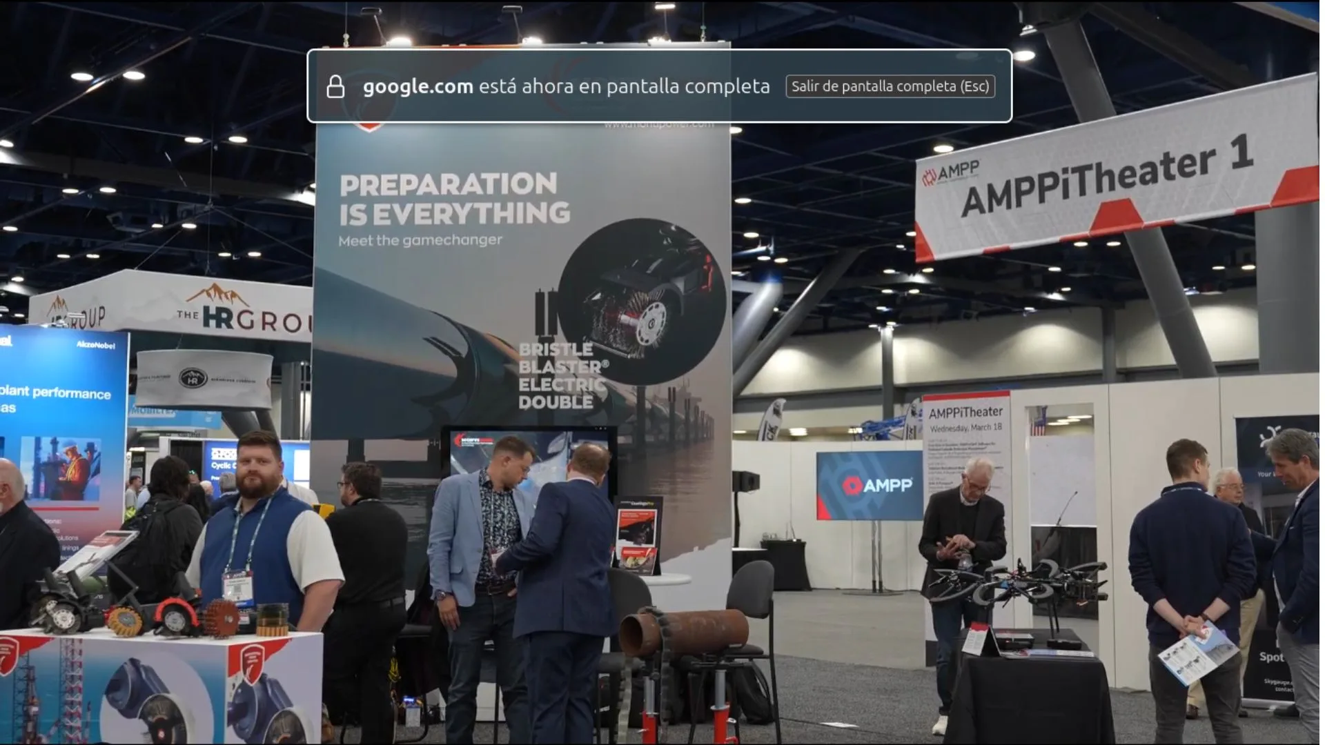 Zona de exhibición técnica en AMPP 2026