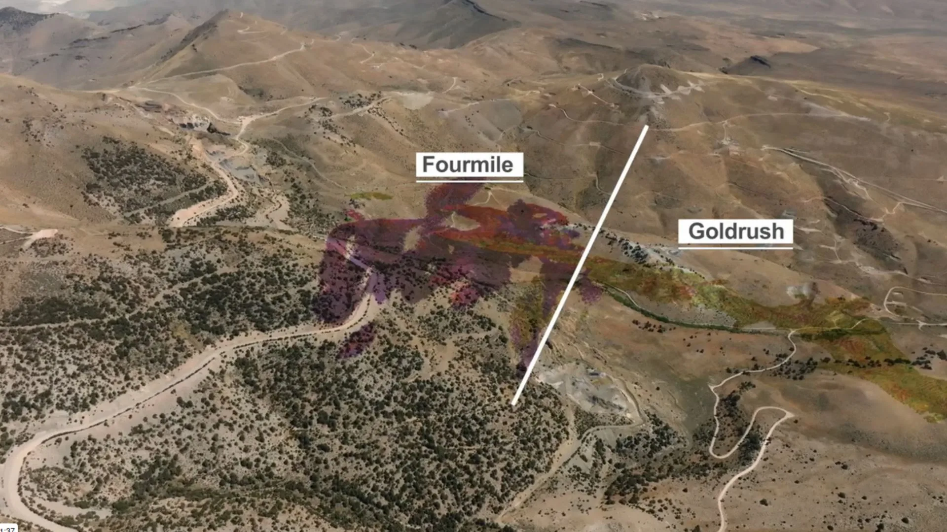 Barrick Fourmile y Goldrush en Nevada