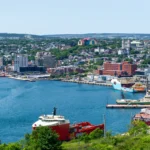 Puerto de St. John’s en Terranova y Labrador
